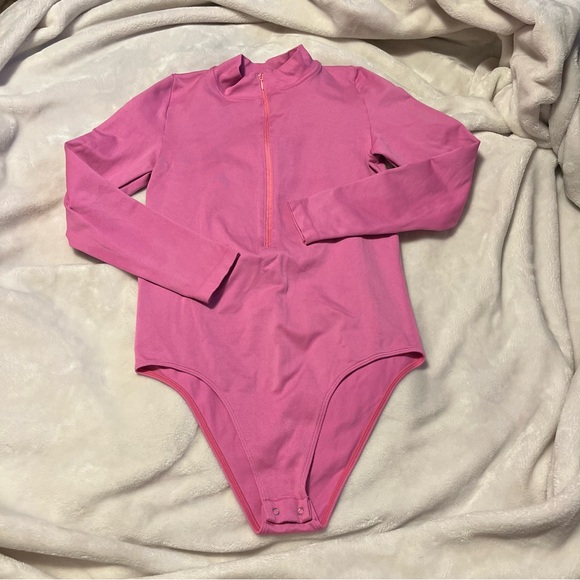 ANTHROPOLOGIE pink bodysuit - Picture 1 of 7